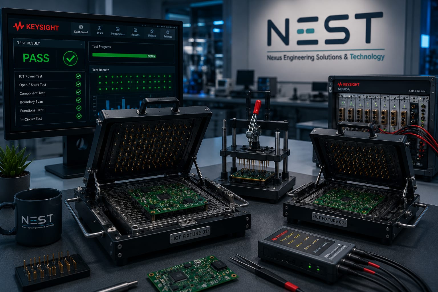 Pruebas ICT HP3070 NEST